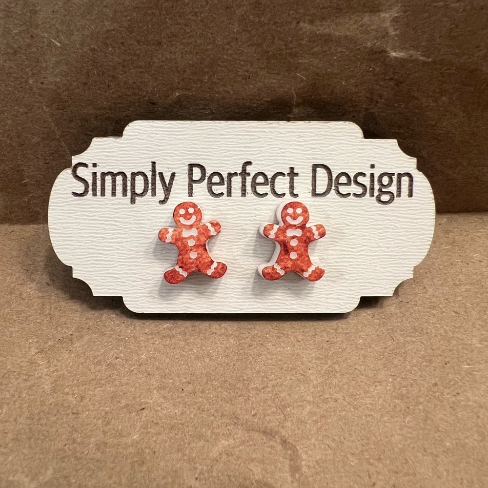 Gingerbread Man Earrings